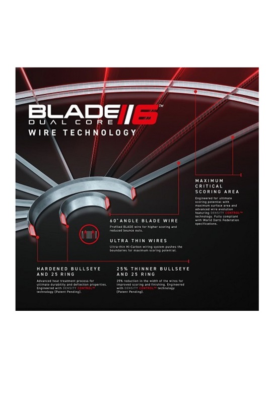 Winmau Blade 6 Dual Core dartboard - Sivissidis Bros.